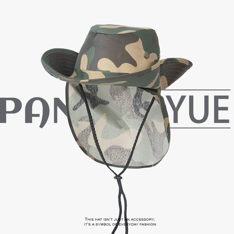 새로운 여름 위장 태양 모자 남자 야외 하이킹 캠핑 양 - Camping Outdoor Quick Drying Sun Neck Protection Cap Hat 리뷰 및 가격