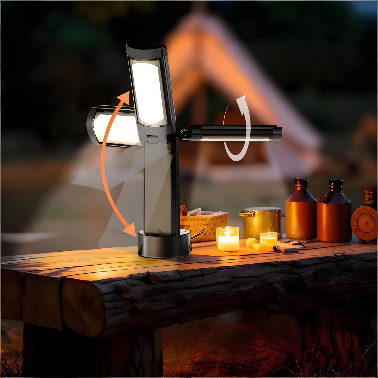 텔레스코픽 텐트 램프 높이 조절 가능 휴대용 캠핑 램프 - Outdoor Camping Lighting 리뷰 및 가격