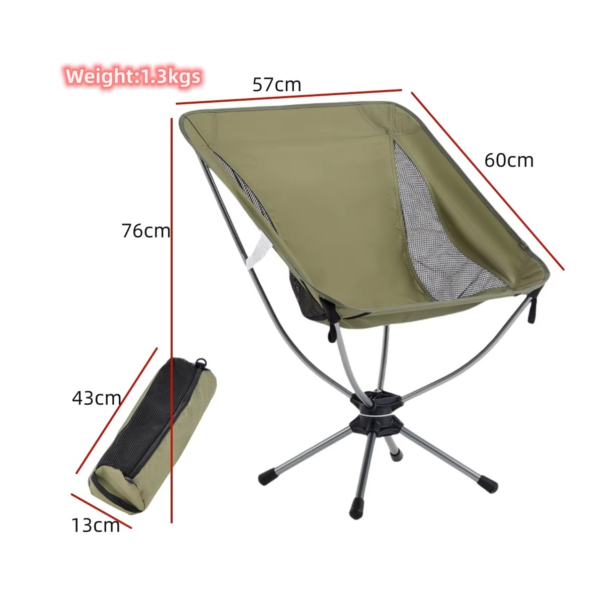 야외용 경량 360도 회전 알루미늄 캠핑 의자 휴대용  - Outdoor Camping Chairs Folding 리뷰 및 가격