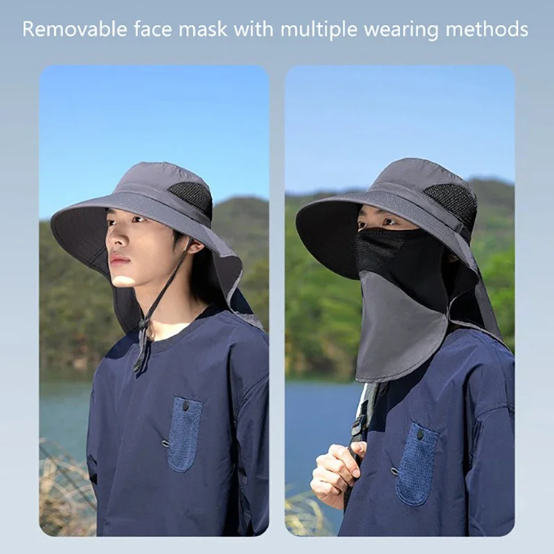 여름 햇빛 차단 모자 UV 차단 야외 사냥 낚시 모자  - Outdoor Camping Hat 리뷰 및 가격