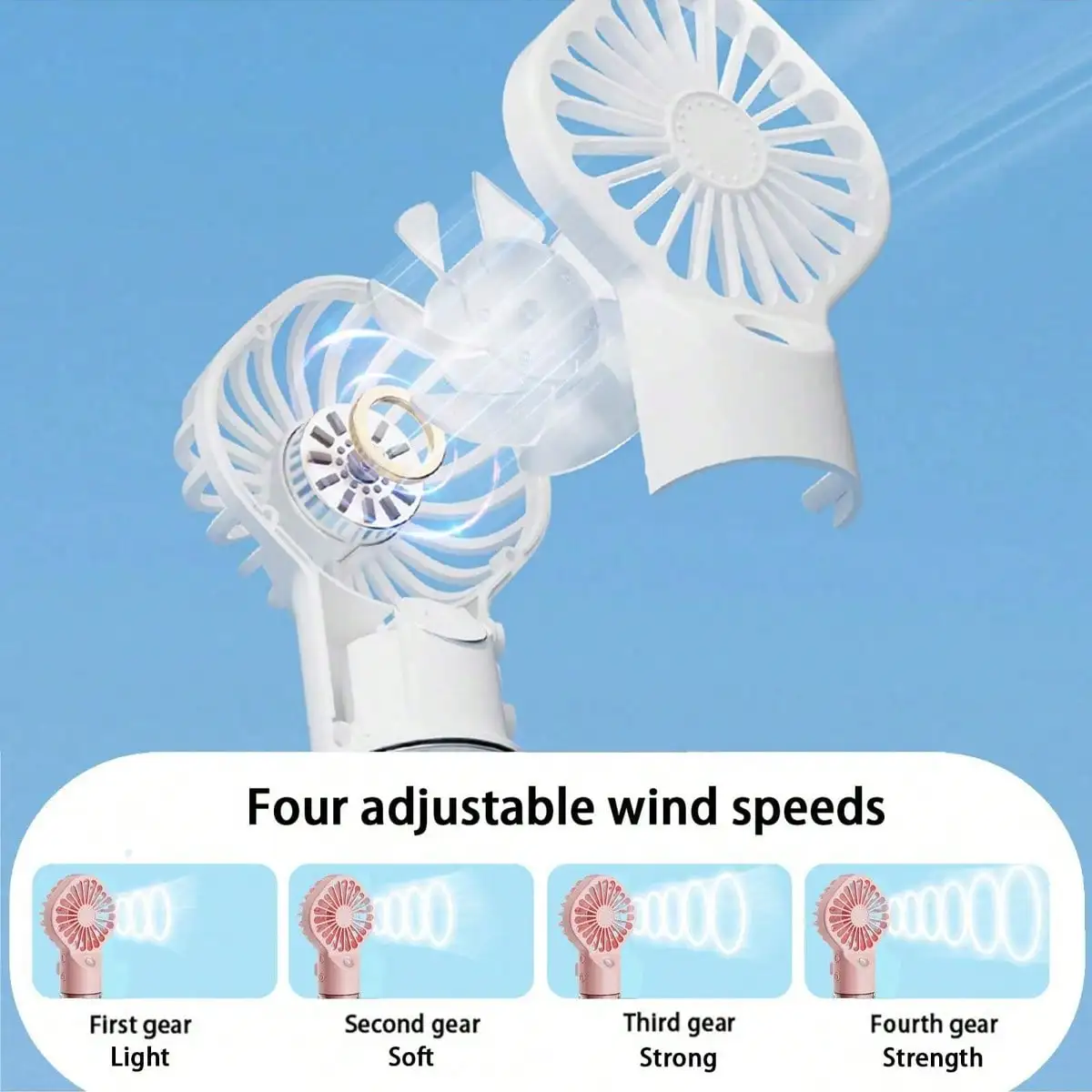 휴대용 미스트 팬 - 휴대용 미니 충전식, 4단계 풍속 - Outdoor Camping Misting Fan 리뷰 및 가격