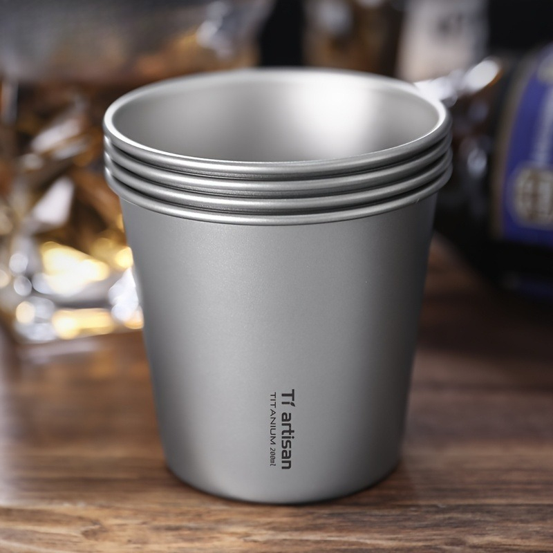 200ml 티타늄 단일층 야외 캠핑 컵 휴대용 커피 컵 - Outdoor Camping Uk 리뷰 및 가격