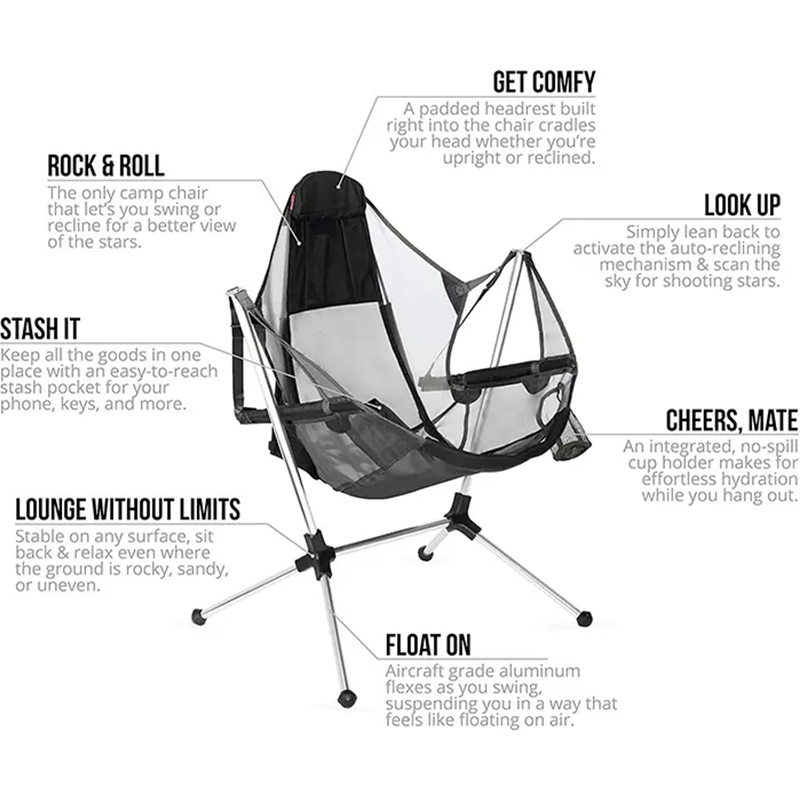 휴대용 알루미늄 접이식 비치 리클라이너 경량 야외 스윙 - Outdoor Camping Rocking Chair 리뷰 및 가격