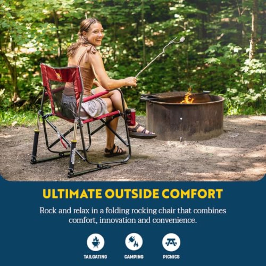 야외용 프리스타일 로커 캠핑 의자, 내구성 있는 팔걸이 - Outdoor Camping Rocking Chair 리뷰 및 가격