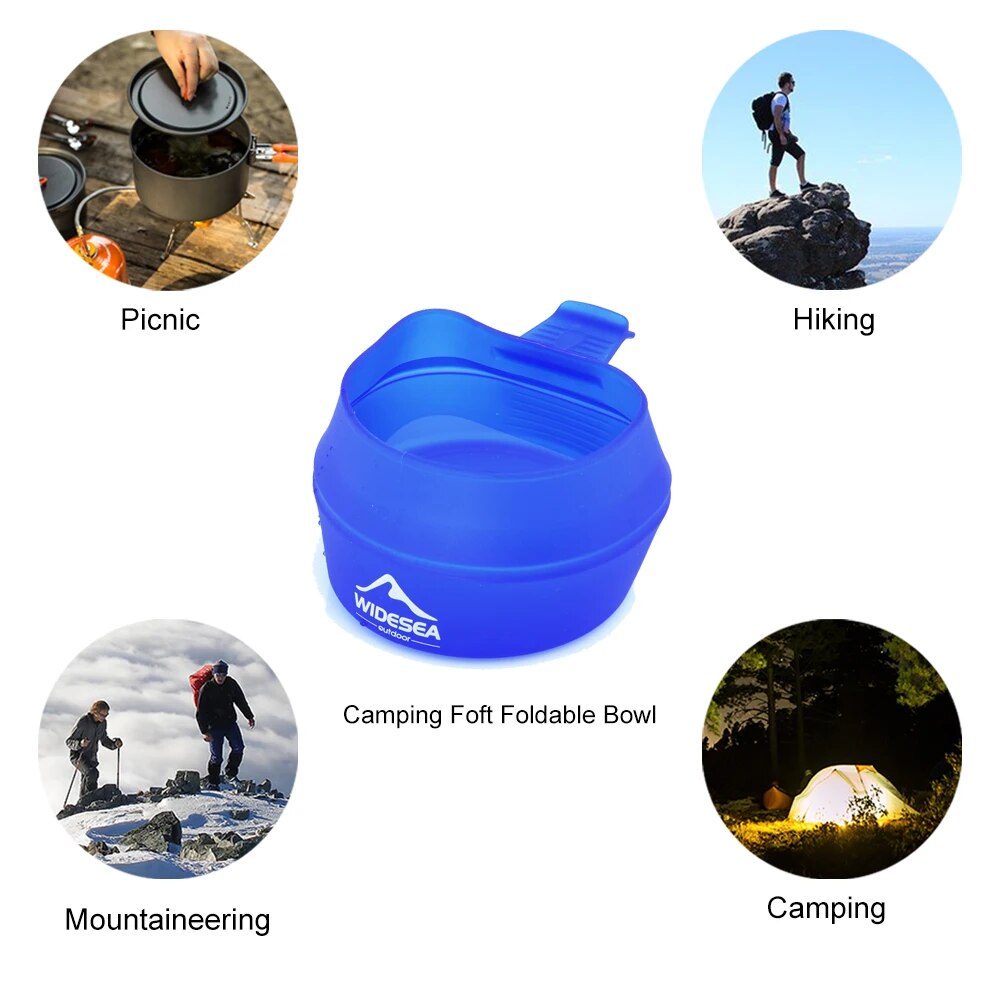 Widesea 캠핑 250ml 소프트 접이식 컵 식기  - Outdoor Camping Cooking Equipment 리뷰 및 가격