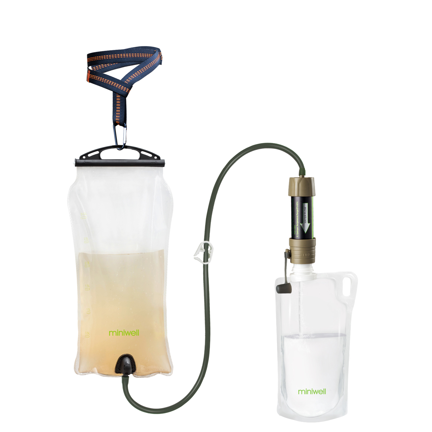 하이킹, 캠핑, 생존 및 여행을위한 물 저장소와 min - Portable Water Filter 리뷰 및 가격